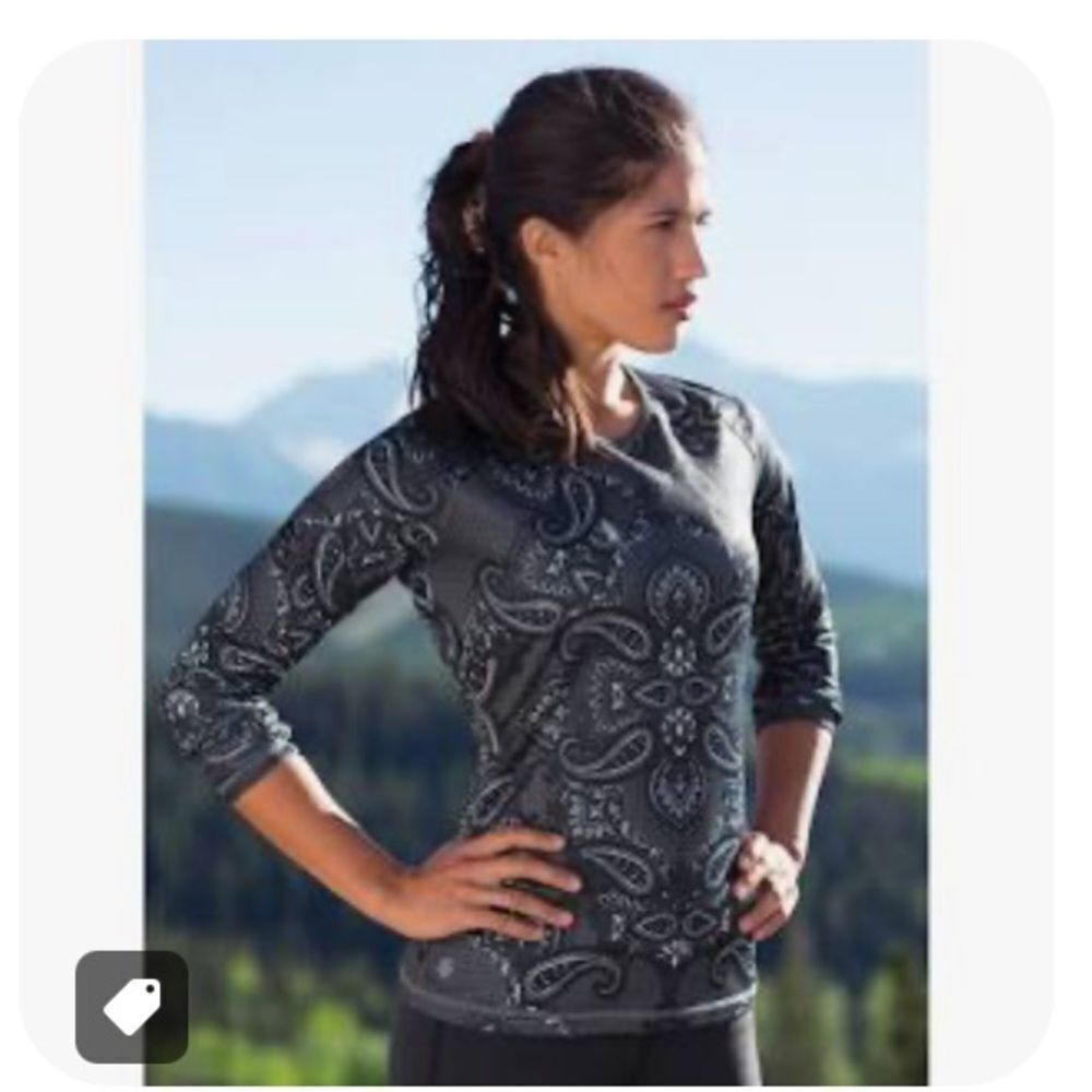 ATHLETA SIERRA NEVADA FLEECE THERMAL BASELAYER SMALL